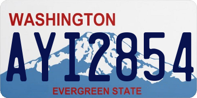 WA license plate AYI2854
