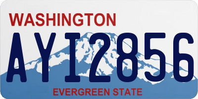 WA license plate AYI2856