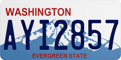 WA license plate AYI2857