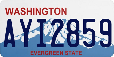 WA license plate AYI2859