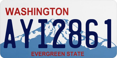 WA license plate AYI2861
