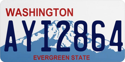 WA license plate AYI2864
