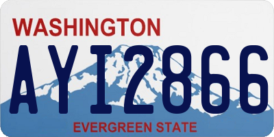 WA license plate AYI2866