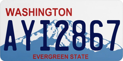 WA license plate AYI2867