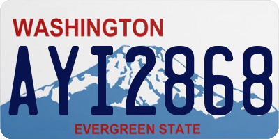 WA license plate AYI2868