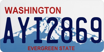 WA license plate AYI2869