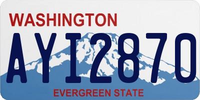 WA license plate AYI2870