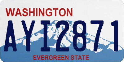 WA license plate AYI2871