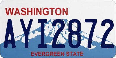 WA license plate AYI2872