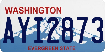 WA license plate AYI2873