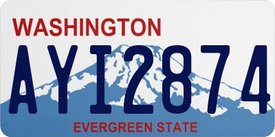 WA license plate AYI2874
