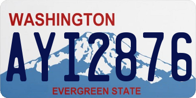 WA license plate AYI2876