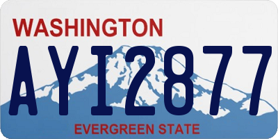 WA license plate AYI2877