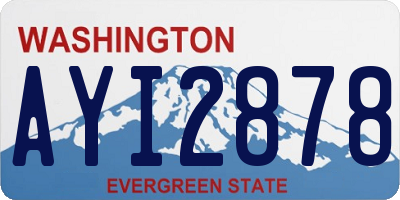WA license plate AYI2878