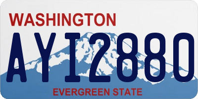 WA license plate AYI2880