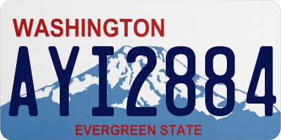 WA license plate AYI2884