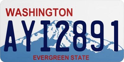 WA license plate AYI2891