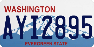 WA license plate AYI2895