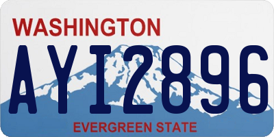 WA license plate AYI2896