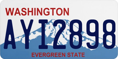WA license plate AYI2898