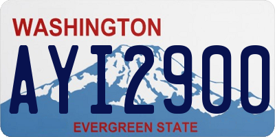 WA license plate AYI2900