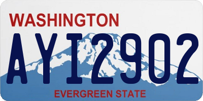 WA license plate AYI2902
