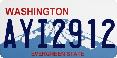 WA license plate AYI2912