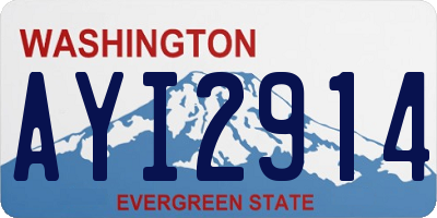 WA license plate AYI2914