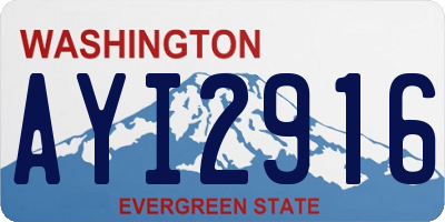 WA license plate AYI2916