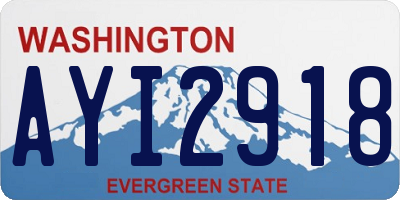 WA license plate AYI2918