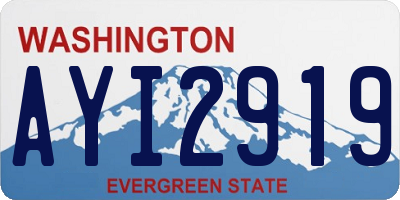 WA license plate AYI2919
