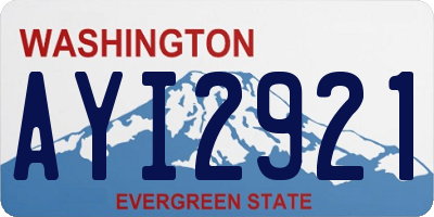 WA license plate AYI2921