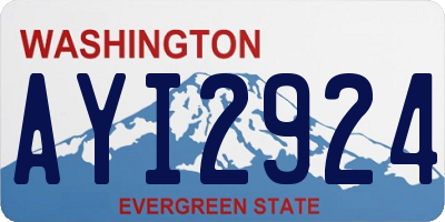 WA license plate AYI2924