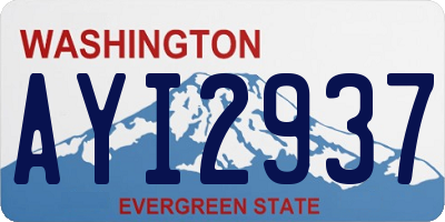 WA license plate AYI2937