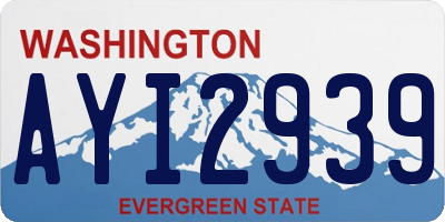 WA license plate AYI2939