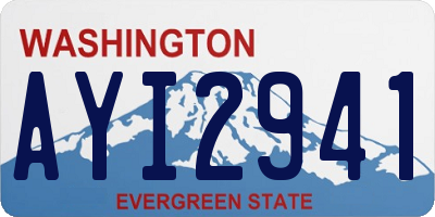 WA license plate AYI2941