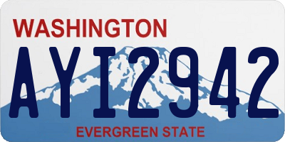 WA license plate AYI2942