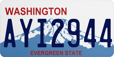 WA license plate AYI2944