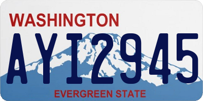 WA license plate AYI2945