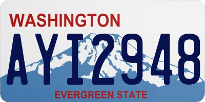 WA license plate AYI2948