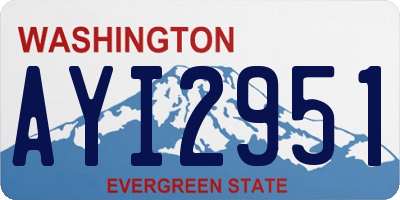 WA license plate AYI2951