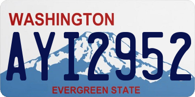 WA license plate AYI2952
