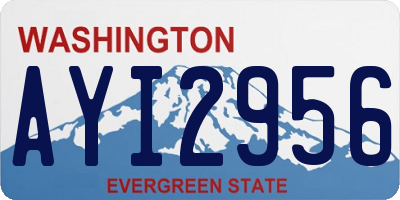 WA license plate AYI2956