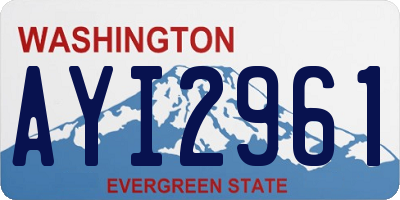WA license plate AYI2961