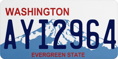 WA license plate AYI2964