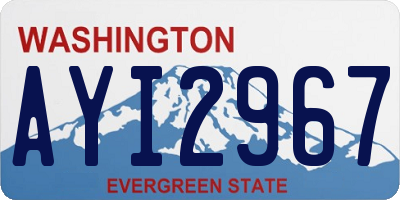 WA license plate AYI2967