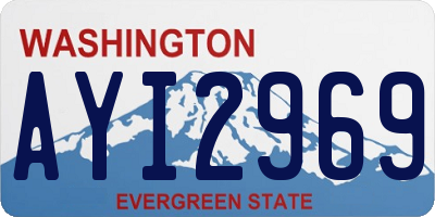 WA license plate AYI2969