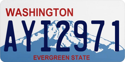 WA license plate AYI2971