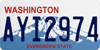 WA license plate AYI2974