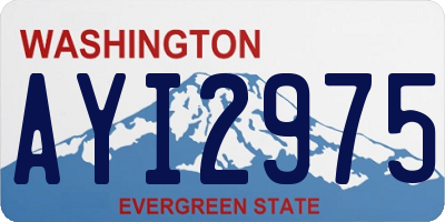 WA license plate AYI2975